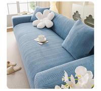 Funda elástica para sofá con Funda de Almohada, Funda Antideslizante de Spandex Lavable, Protector de Muebles con Borde elástico para niños y Mascotas, sofá de Dos plazas Color Blanco Roto.