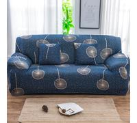 Funda elástica para sofá de 1/2/3/4 plazas y sofá en Forma de L, Fundas universales de Cobertura Completa para sofá con patrón Simple de hojas-11|| 2 Seater(57-72in)