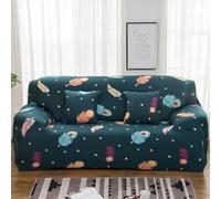 Funda elástica para sofá de 1/2/3/4 plazas y sofá en Forma de L, Fundas universales de Cobertura Completa para sofá con patrón Simple de hojas-13|| 2 Seater(57-72in)