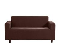 Funda elástica para sofá de 4 plazas, antideslizante, estampada, funda elástica para decoración de sala de estar, color marrón, funda para sofá de 4 plazas, protección para muebles del hogar