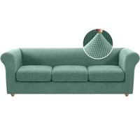 Funda elástica para sofá, protector de sofá de elastano antideslizante con fundas de cojín, perfecto para decoración del hogar y protección de muebles