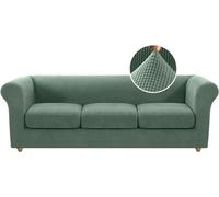 Funda elástica para sofá, protector de sofá de elastano antideslizante con fundas de cojín, perfecto para decoración del hogar y protección de muebles