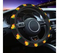 Funda elástica para volante con diseño de orgullo y solidaridad de la historia afroamericana, universal de 15 pulgadas, antideslizante, protector de volante para coche, apto para coches, camiones, SUV