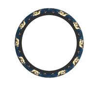 Funda elástica para volante, diseño de ovejas pequeñas mirando las estrellas, antideslizante, duradera, se adapta a la mayoría de vehículos