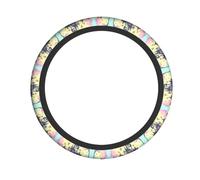 Funda elástica para volante WHJSSF con diseño de castillo de cuento de hadas, suave, cómoda y antideslizante, adecuada para coches, camiones y furgonetas