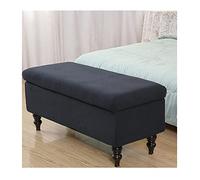 Funda elástica rectangular para otomana con tapa, color negro, tamaño grande, fundas elásticas para proteger y decorar tus muebles