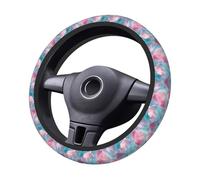 Funda elástica Universal para Volante de Coche con diseño de fragmentos de Cristal en Tonos Pastel, 15 Pulgadas, Antideslizante y Transpirable, Ideal para SUV y camionetas.