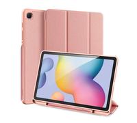 Funda elegante para Galaxy Tab S6Lite de 10,4 pulgadas, con recorte elevado para la cámara, parte trasera de TPU suave y cierre de banda elástica.