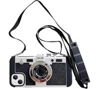 Funda Emily in Paris para iPhone 14 Pro Max, bonita funda 3D vintage con cámara y cordón ajustable para el hombro, funda de silicona para PC únic