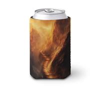 Funda enfriadora de latas de cerveza, camino de montaña estrecho, enfriador de cerveza, soporte de bebidas aislado suave para fiestas, playa, eventos, hogar
