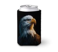 Funda enfriadora de latas de cerveza, Eagle Calmly Perched Can Cover Beer Cooler Soft Insulated Beverage Holder for Party Beach Event Home