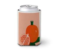 Funda enfriadora de latas de cerveza, mínima granada entera y una lata dividida por la mitad, enfriador de cerveza, soporte de bebidas aislado suave para fiestas, playa, eventos, hogar