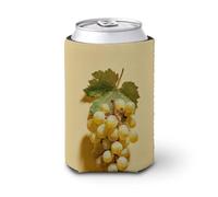 Funda enfriadora de latas de cerveza, racimo de uvas con hoja de vid, enfriador de cerveza, soporte de bebidas aislado suave para fiestas, playa, eventos, hogar