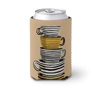 Funda enfriadora de latas de cerveza, tazas de café apiladas minimalistas, para cubrir cerveza, enfriador de cerveza, soporte de bebidas aislado suave para fiestas, playa, eventos, hogar