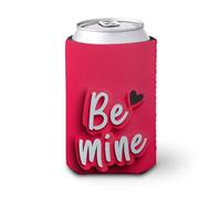 Funda enfriadora para latas de cerveza, Be Mine Elegant on rosa, enfriador de cerveza, soporte de bebidas aislado suave para fiestas, playa, eventos, hogar