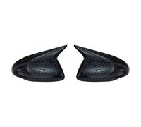 Funda Espejo Coche Carcasa Para Hyundai Para Accent Para Solaris I30 2017-2022, Cubierta Espejo Retrovisor Lateral Puerta Tapa Ala Pegatina Moldura Exterior(No Light Carbon)