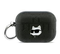 Funda Estuche Airpods Pro 3 Karl Lagerfeld Plástico Negro Logo Gato Metal Pin