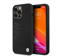 Funda Estuche IPHONE 13 Pro BMW Logo Magsafe Silicona Negra