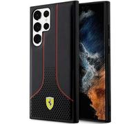 Funda Estuche Samsung Galaxy S23 Ultra Ferrari Logo Cuero Sintético Negro