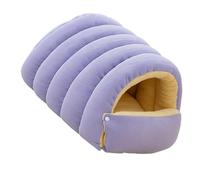 Funda extraíble para casa de mascotas acogedora cama escondida para perros y gatos, parte inferior antideslizante, lavable a máquina, diseño portátil, lavable, cama para gatos cerrada