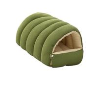 Funda extraíble para casa de mascotas acogedora cama escondida para perros y gatos, parte inferior antideslizante, lavable a máquina, diseño portátil, lavable, cama para gatos cerrada