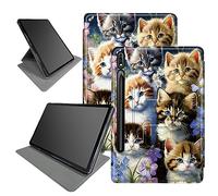Funda familiar Cats para Samsung Galaxy Tab S9 Ultra 2023/S8 Ultra 2022 [SM-X910/X916B/X918U/X900/X906], con soporte para bolígrafo S giratorio de 360 grados, múltiples ángulos de visión con apagado y