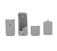 Funda Fina Shock Slim con Diseño Antideslizante, Funda Protectora de Silicona para 3, Cómoda de Sostener, Fácil de Desmontar, Placa Protectora de Pantalla Incluida (Grey)