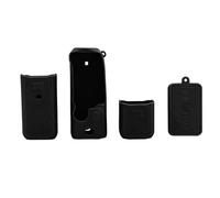 Funda Fina Shock Slim con Diseño Antideslizante, Funda Protectora de Silicona para 3, Cómoda de Sostener, Fácil de Desmontar, Placa Protectora de Pantalla Incluida (Black)
