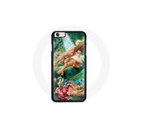 Funda Flexible - Tarzán - Iphone 4 - Negro - Patrón Único - Protección Óptima