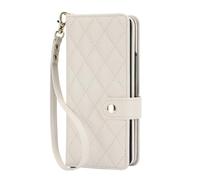 Funda Flip para Samsung Galaxy Z Fold 8 Ultra Cartera Porta S-Pen | Cuero Elegante Cruzado, Función Soporte, Funda Antigolpes, Alta Capacidad, Cobertura Total, Antihuellas(White)