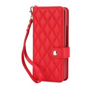 Funda Flip para Samsung Galaxy Z Fold 8 Ultra Cartera Porta S-Pen | Cuero Elegante Cruzado, Función Soporte, Funda Antigolpes, Alta Capacidad, Cobertura Total, Antihuellas(Red)