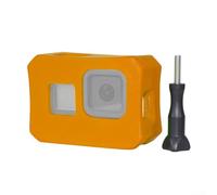 Funda Floaty para Hero 8, carcasa protectora ligera de EVA antifregadero con tornillo para deportes acuáticos como surf y esnórquel, naranja (naranja)