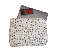 Funda floral para portátil - Funda de 36cm para ordenador portátil, bolsa linda de algodón & lino | Fundas para tablet de algodón-lino a prueba de golpes & bolsa de almacenamiento para documentos de v