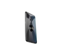 Funda Floveme para Galaxy A21S con soporte de anillo, color negro.