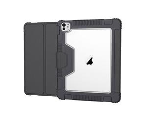 Funda folio reforzada Akashi ALTFLIP13STRG para iPad Pro 13" negra
