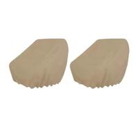 Funda for asiento de barco, 2 uds., funda protectora for silla ajuste Universal Oxford resistente for clima marino al aire libre, polvo(Khaki)