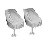 Funda for asiento de barco, 2 uds., tela Oxford impermeable, cubierta protectora plegable for exteriores, funda for silla resistente al polvo marino(Gray)