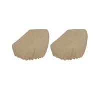 Funda for asiento de barco, 2 uds., tela Oxford resistente al agua, fundas for asientos marinos for exteriores, silla capitán, polvo(Khaki)