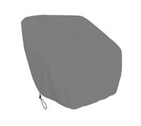 Funda for asiento de barco, plegable, resistente, tela Oxford, a la intemperie, cubierta protectora a prueba polvo for silla pesca, timón, al aire libre, gris