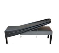 Funda for banco, funda impermeable de cuero PU for silla de banco, protector de muebles, fundas for banco para Comedor(Dark gray,3pcs)