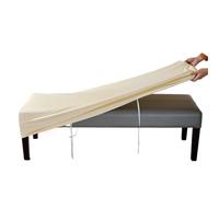 Funda for banco, funda impermeable de cuero PU for silla de banco, protector de muebles, fundas for banco para Comedor(Beige,3pcs)