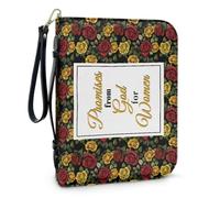 Funda for Biblias, Libros De Texto, Práctico Protector De Libros Con Ranura for Bolígrafos Incorporada, Funda Portátil for Cuadernos Ideal for Viajes, Estudios, Culto Uso Diario(Pattern D,25.9CM)