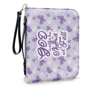 Funda for Biblias, Libros De Texto, Práctico Protector De Libros Con Ranura for Bolígrafos Incorporada, Funda Portátil for Cuadernos Ideal for Viajes, Estudios, Culto Uso Diario(Pattern J,30.5CM)