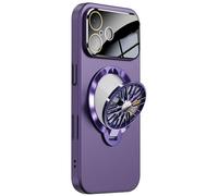 Funda For iPhone 17/17 Air/17 Pro/17 Pro MAX, Carcasa Magnética con Cubierta De Soporte De Carga Inalámbrica con Disipación De Calor(Purple,17)