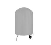 Funda for parrilla redonda gris for exteriores, impermeable, for fogatas, barbacoas, muebles pesados, eléctrica de carbón y gas Cubierta Redonda para Hoguera(62x105cm)