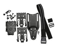 Funda for Pistola de Paseo Bajo, Plataforma Táctica, de Bloqueo Rápido for Funda de Pistola Universal, Funda for Pistola de Pierna Caída for Caza(Leg Set Black)