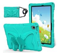 Funda for Samsung Galaxy Tab A11+/A11 Plus 11 "SM-X230/235/236 (2025), cubierta protectora ligera EVA a prueba de golpes cubierta completa con correa for el hombro lindo mariposa niños caso(Ye?il)