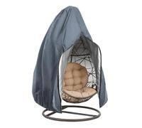 Funda For Silla Huevo Colgante For Patio,Silla Mimbre Con Asiento Doble Impermeable For Exteriores Con Cremallera Y Cordón For Protección Contra Todo Tipo Clima(Gray,200x230cm)