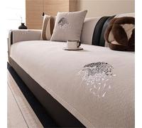 Funda for sofá, Funda Protectora for Muebles de Tela de Chenilla,Antideslizante sofá, Fundas de cojín Lavables(Beige,110 * 320cm)