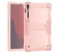 Funda for Tableta a Prueba de Golpes Adecuada for Samsung Galaxy Tab S10 FE Plus 13,1 Pulgadas SM-X620 SM-X626B Cubierta con Soporte(Rosegold)